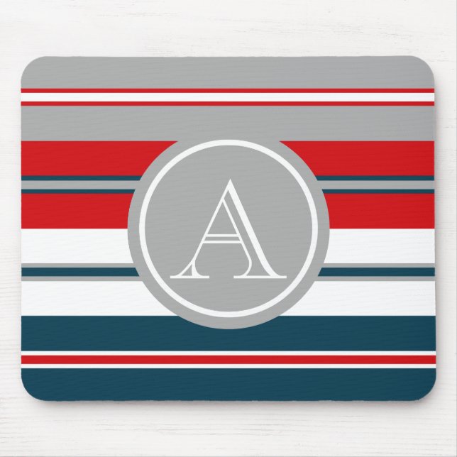 Monogram design mouse mat (Front)