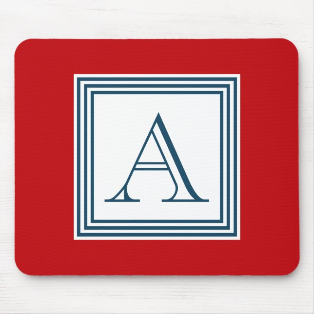 Monogram design mouse mat (Front)