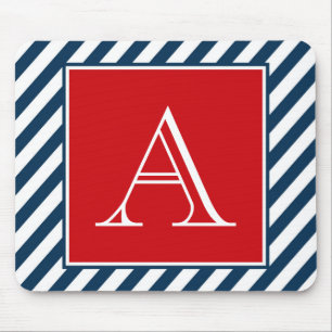 Monogram design mouse mat
