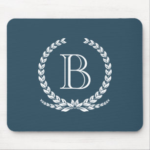 Monogram design mouse mat