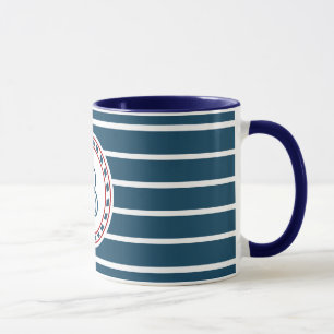 Monogram design mug