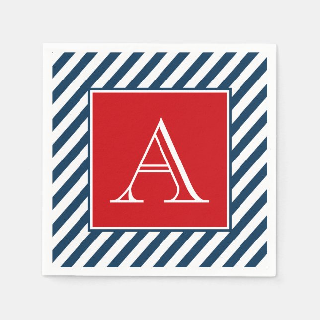 Monogram design napkin (Front)