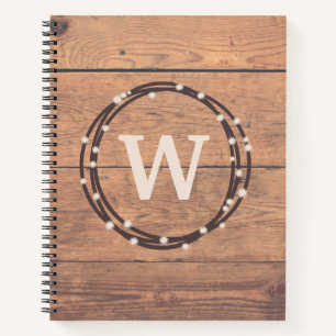 Monogram design notebook