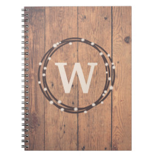 Monogram design notebook