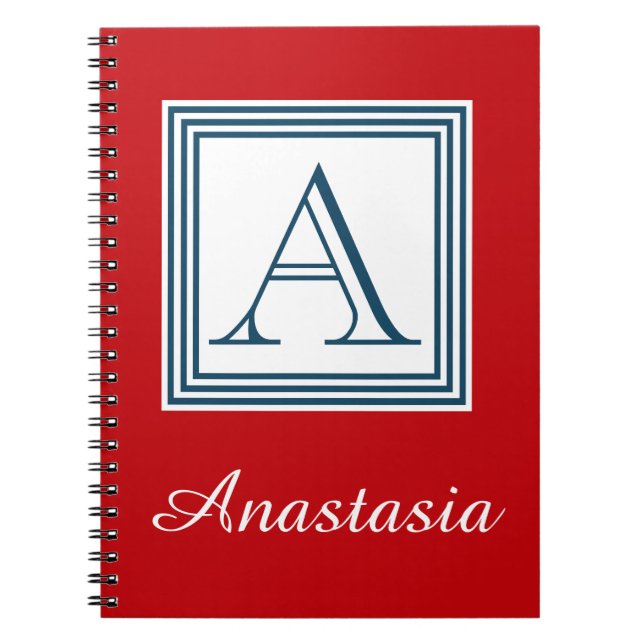 Monogram design notebook (Front)