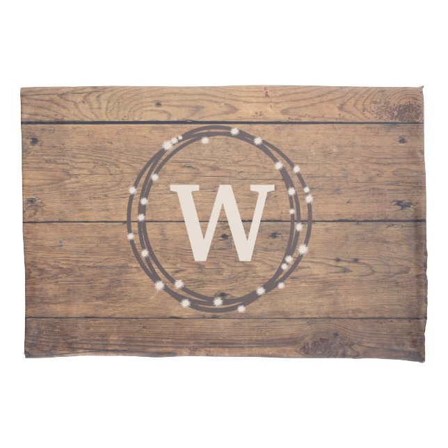 Monogram design pillowcase (Front)