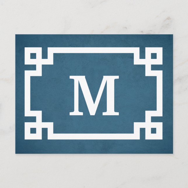 Monogram design postcard (Front)