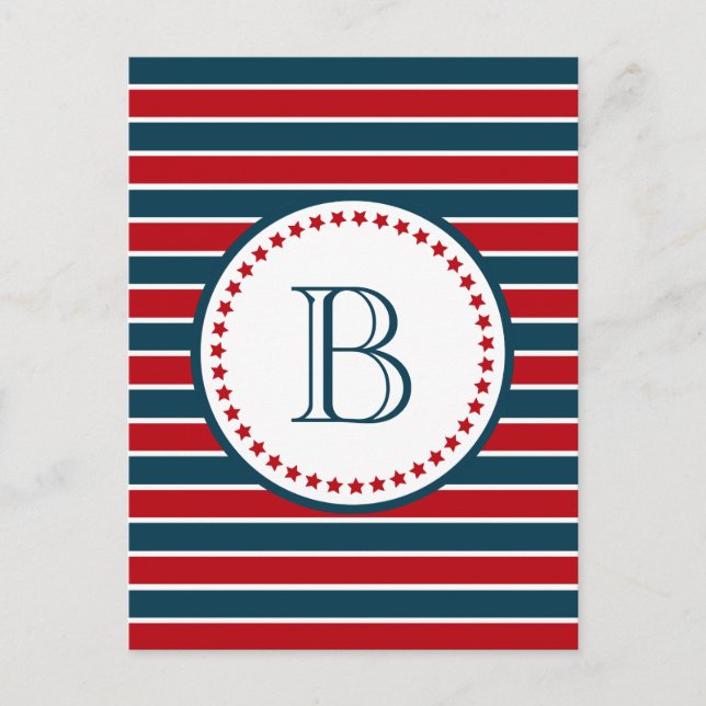 Monogram design postcard (Front)