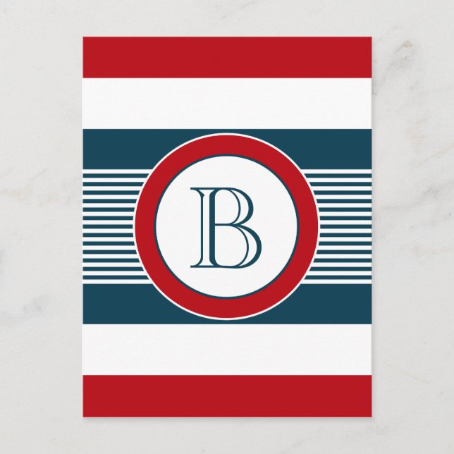 Monogram design postcard (Front)