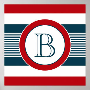 Monogram design poster