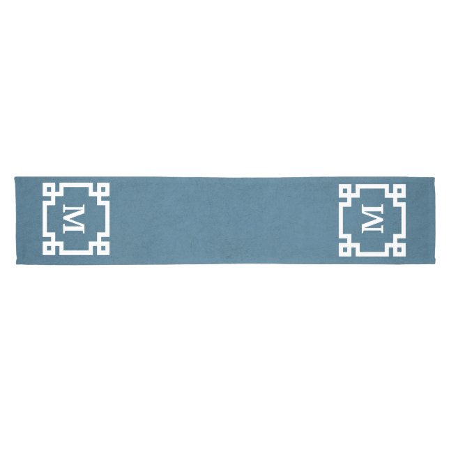 Monogram design short table runner (Horizontal)