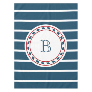Monogram design tablecloth