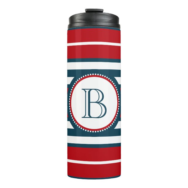 Monogram design thermal tumbler (Front)