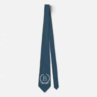 Monogram design tie