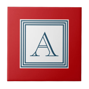 Monogram design tile