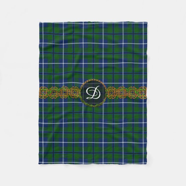 Monogram Douglas Tartan Fleece Blanket (Front)