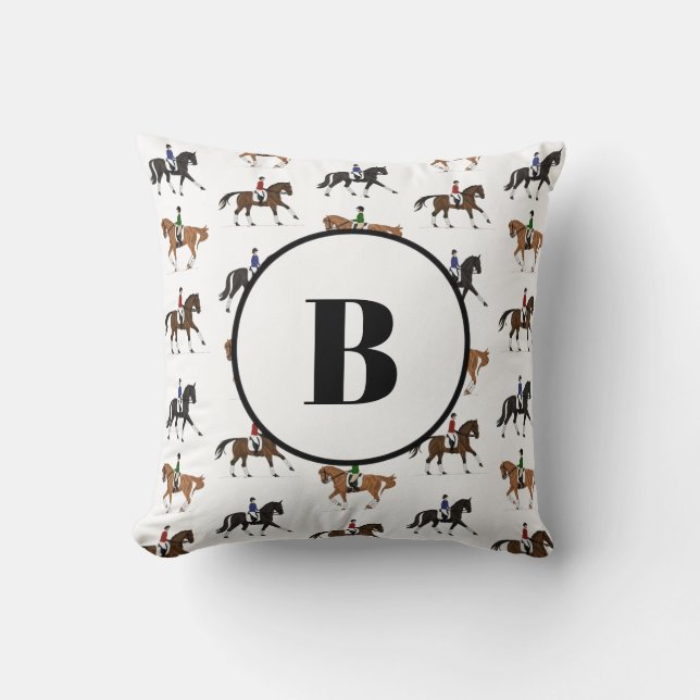 Monogram Dressage Cushion (Front)