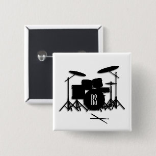 Monogram Drum Set 15 Cm Square Badge