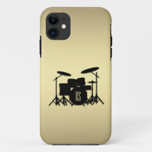 Monogram Drum Set Gold iPhone 11 Case