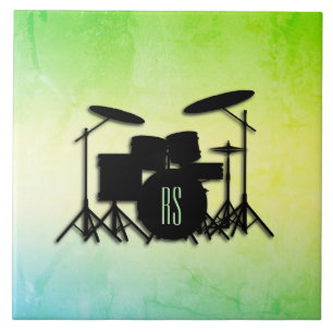 Monogram Drum Set Green Tile
