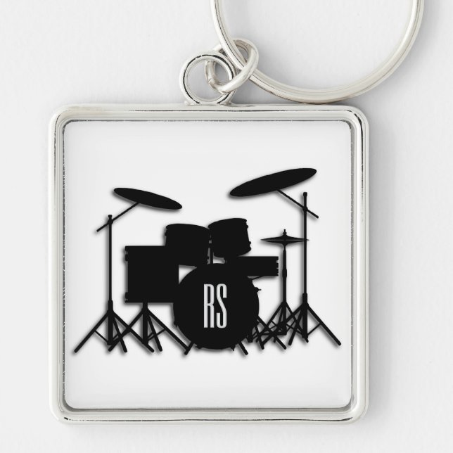 Monogram Drum Set Key Ring (Front)