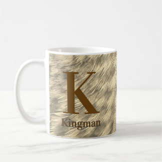 Monogram Duck Feather Nature Photography Coffee Mug