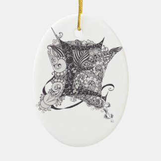 Monogram E Ceramic Tree Decoration