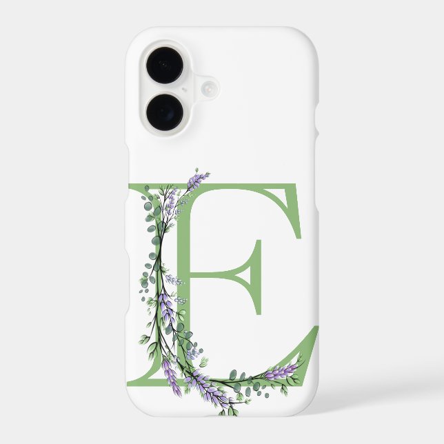 Monogram E Lavender Eucalyptus (Back)