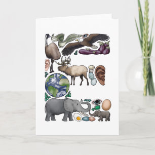 Monogram "E" note card