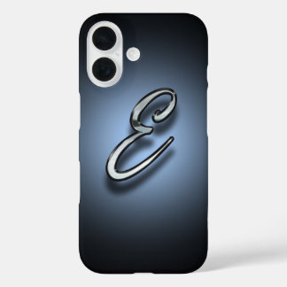 Monogram E Spotlight Background iPhone 16 Case