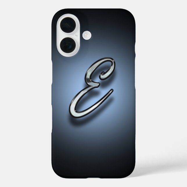 Monogram E Spotlight Background Case-Mate iPhone Case (Back)