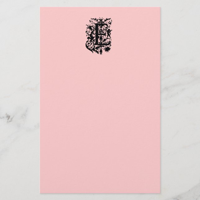 Monogram E Stationery (Front)