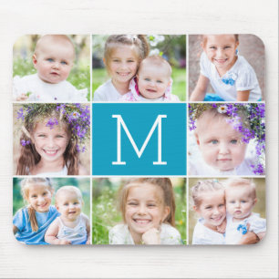 Monogram EDITABLE COLOR Photo Mouse Pad