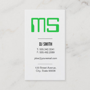 Monogram  Electronic Business Card