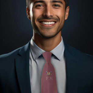 Monogram Elegant Dragonfly Neck Tie