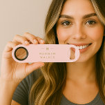 Monogram Elegant Minimal Blush Pink and Gold<br><div class="desc">A simple stylish custom monogram design in a gold modern minimalist typography on an elegant pastel blush pink background. The monogram initials and name can easily be personalised along with the feature line to make a design as unique as you are! The perfect bespoke gift or accessory for any occasion....</div>
