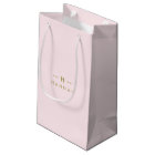 Monogram Elegant Minimal Blush Pink and Gold