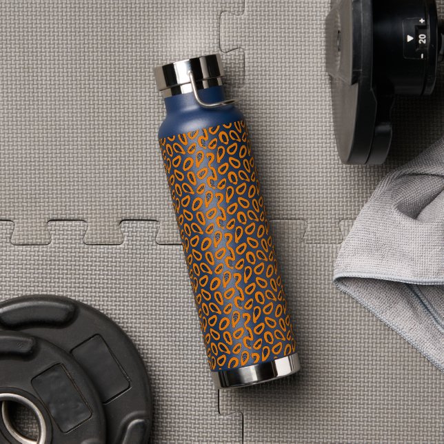 Monogram Elegant Papaya Pattern  Water Bottle (Gym)
