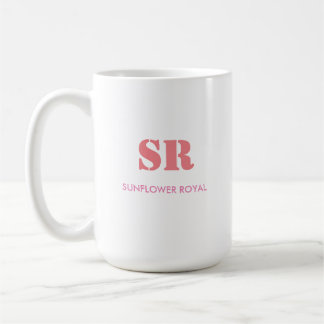 Monogram Elegant Pink Minimal  Coffee Mug