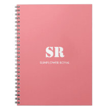 Monogram Elegant Pink Minimal 