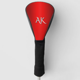 Monogram Elegant Red Gradient Golf Head Cover