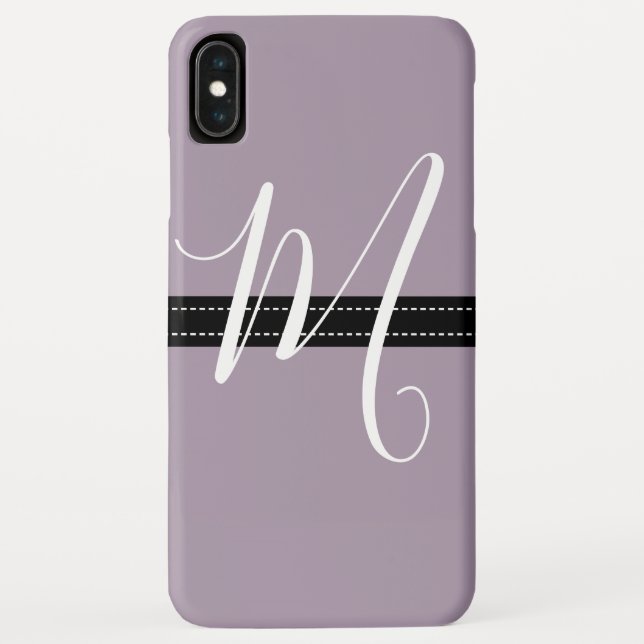 Monogram Elegant Rose quartz Solid Colour Case-Mate iPhone Case (Back)