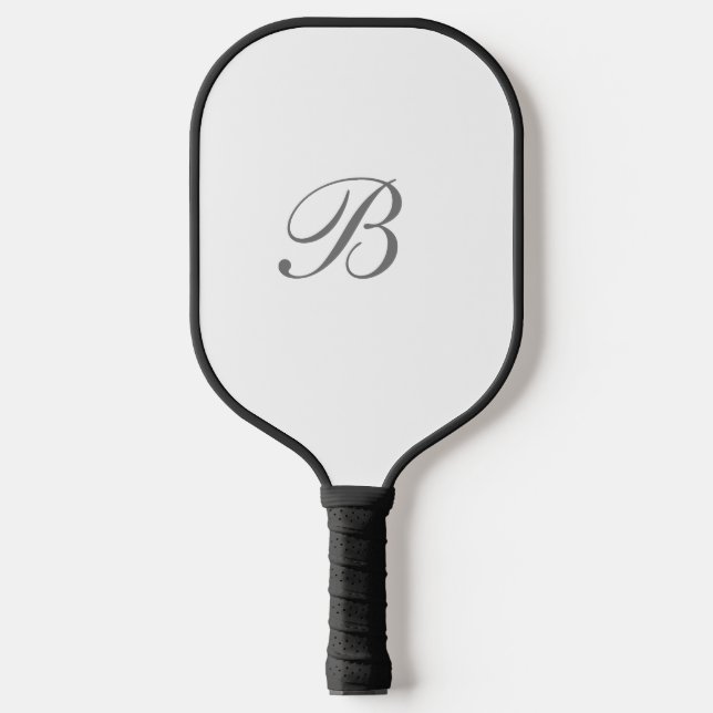 Monogram Elegant Script  Pickleball Paddle (Front)