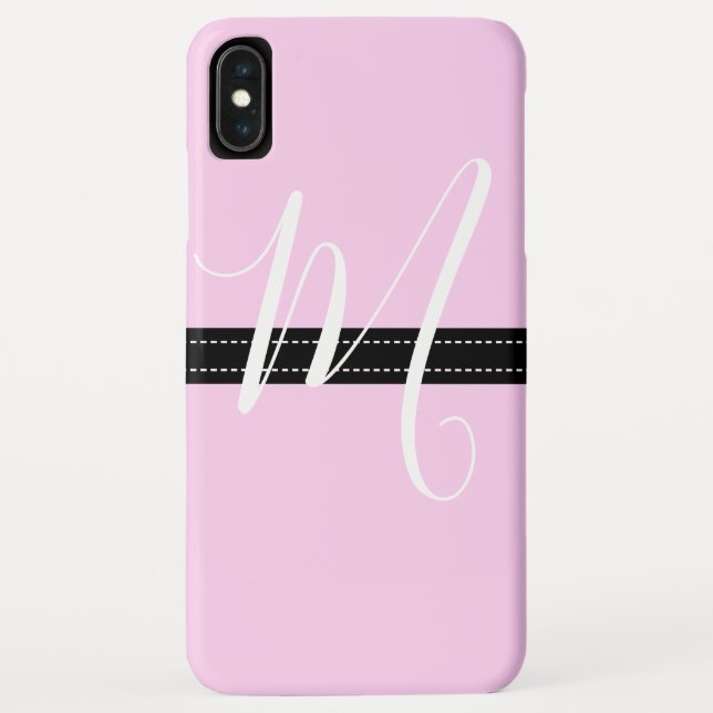Monogram Elegant Shampoo Solid Colour Case-Mate iPhone Case (Back)