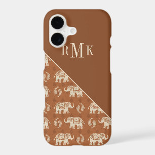 Monogram Elephant Orange Caravan Pattern