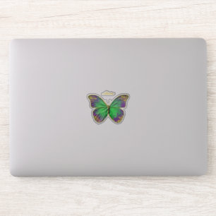 Monogram Emerald Purple Gold Butterfly