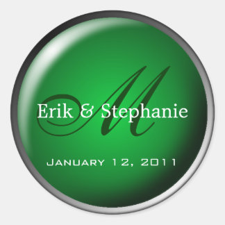 Monogram Envelope Seal :: Emerald