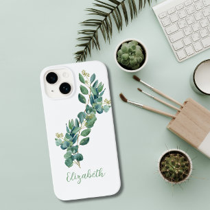 Monogram Eucalyptus Botanical Greenery Case-Mate iPhone 14 Case
