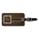 Monogram Executive Brown Leather Style