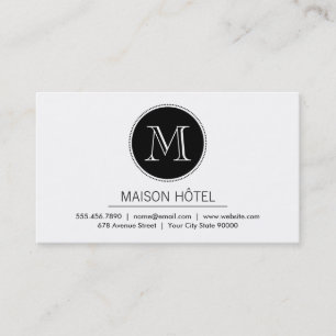 Monogram Executive Business Card
